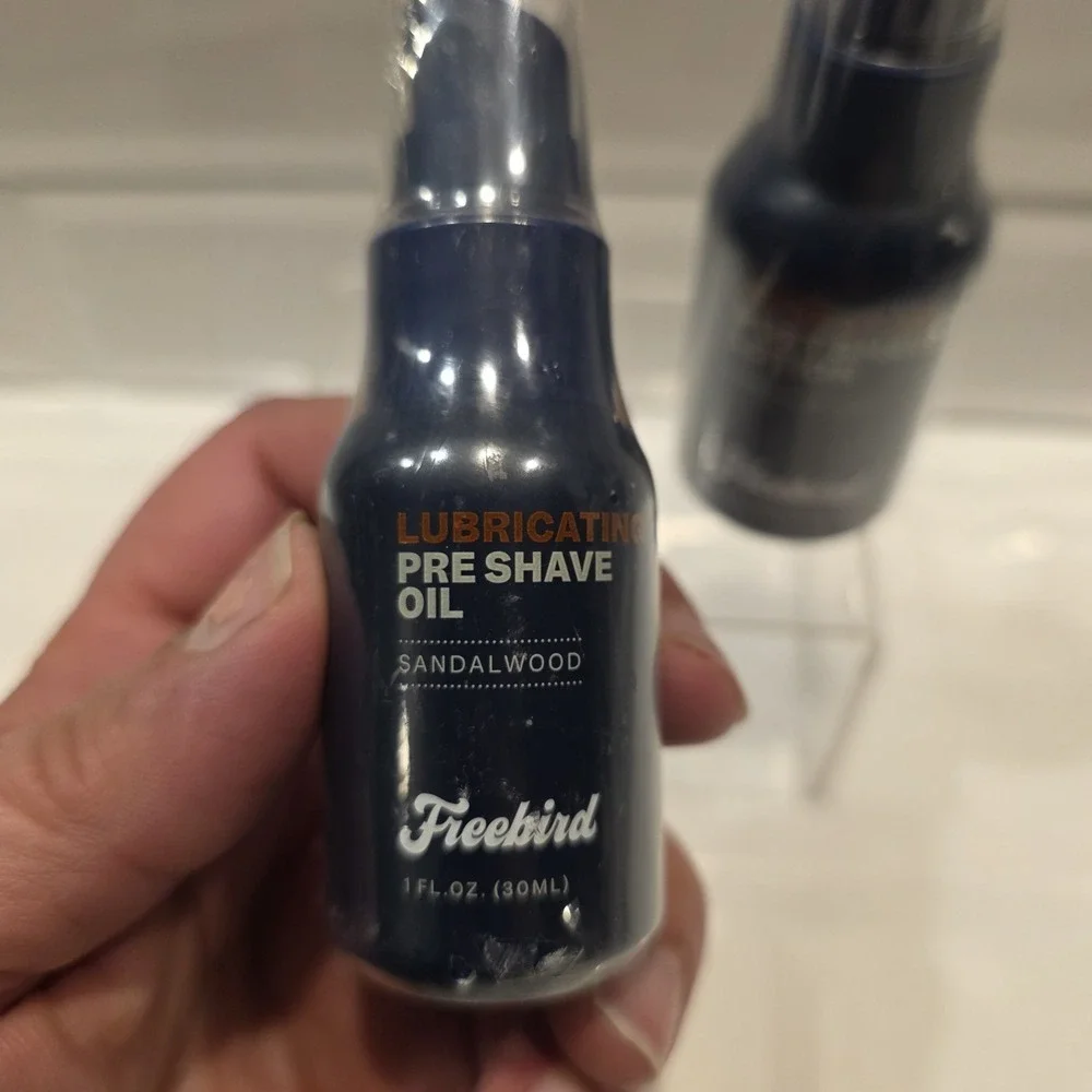 Freebird Pre Shave Oil 1oz Shave Gel 2oz‎ & Sandalwood Moisturizer 1.7oz